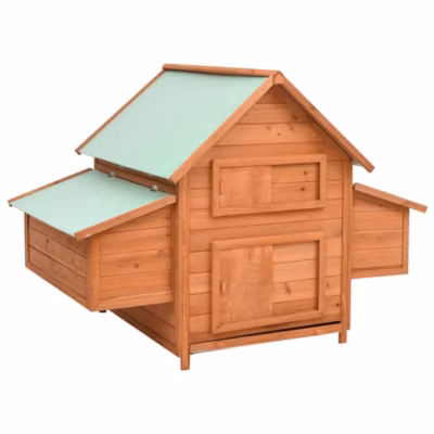 Poulailler 152 x 96 x 110 bois Helloshop26
