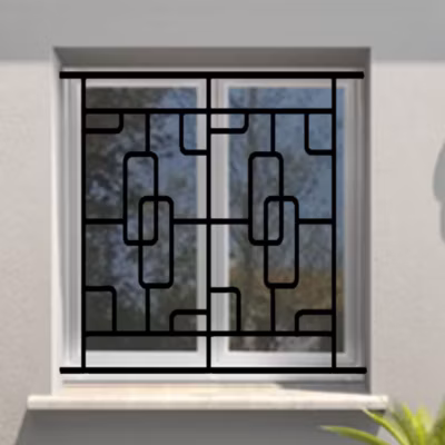 Grille de Defense Structural pour Fenetre H 125 cm x L 160 cm (côte tableau)