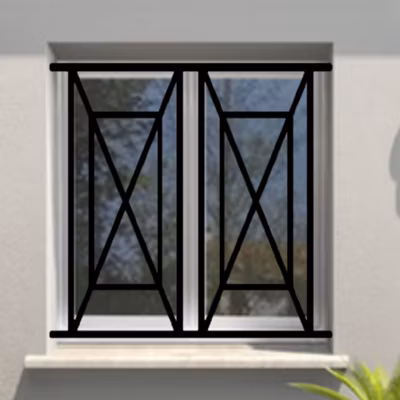 Grille de Defense Adour pour Fenetre H 95 cm x L 140 cm (côte tableau)