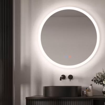 Miroir de Salle de Bain Lumineux LED Réglable 60 – Blanc – Tactile On/Off & Anti-Buée – TORINO LEDIMEX