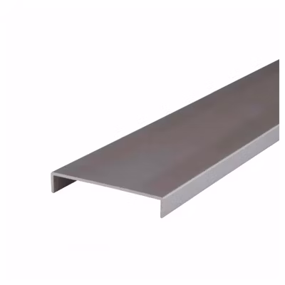 NORDLINGER PRO Lot de 2 Nez de cloison gris 260 cm x 54 mm – Aluminium