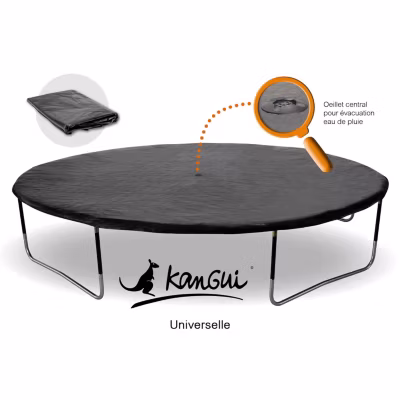 Bâche de protection 360cm adaptable à tous trampolines de diamètre 360 cm