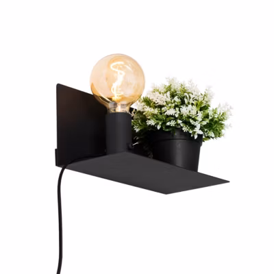Applique murale moderne noire magnétique réglable – Muro