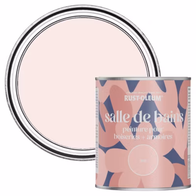 Peinture Rose pour Boiseries de Salle de Bains, Mate – RUST-OLEUM – Rose de Chine 750ml