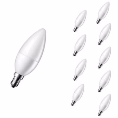 Ampoule LED E14 6W 220V C37 180 Dimmable – Blanc Froid 6000K – 8000K – SILUMEN
