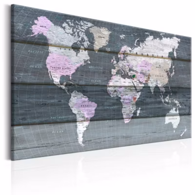 Tableau Cartes du monde Roam across the World 60×40 cm