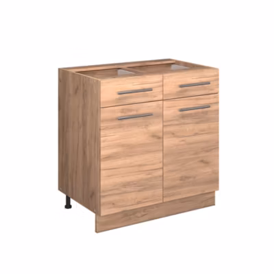 Vicco Meuble cuisine Chêne de force doré 80cm , PT Chêne