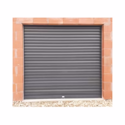 Rideau Métallique Gris RAL7016 Motorisé 220V Lames Pleines 7/10ème L1500 H2500 CLASSIC