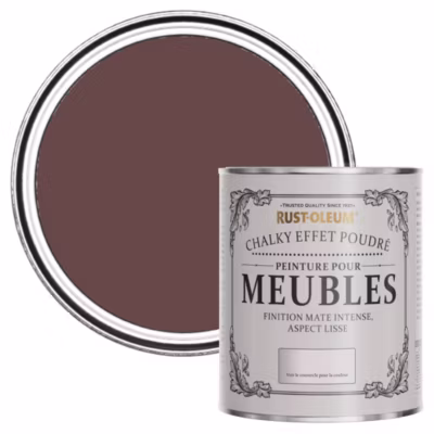 Peinture Violette pour Meubles mate effet poudré Chalky – RUST-OLEUM – Mûre 750ml