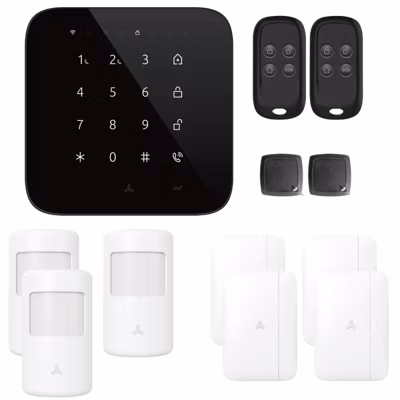 Alarme maison wifi et gsm 4G sans fil connectée Casa Noire – kit 5