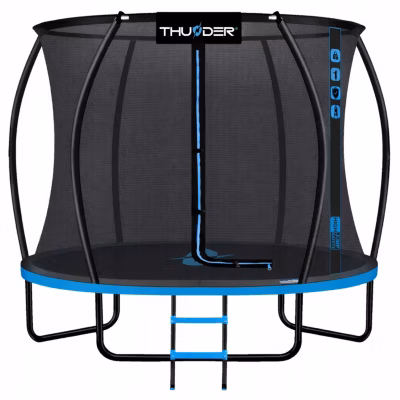Trampoline de jardin THUNDER 6 ft 183 cm avec toile élastique et filet intérieur 1 pièce.