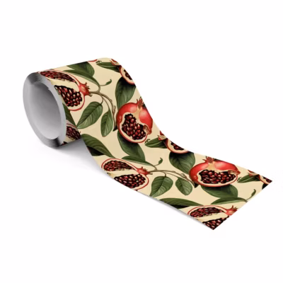 Bande Décorative auto-adhésif Fleurs Pour la Cuisine GRENADES Fruit Feuilles 10cm x 300cm
