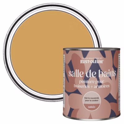Peinture Jaune pour Boiseries de Salle de Bains, Satinée – RUST-OLEUM – Dijon 750ml