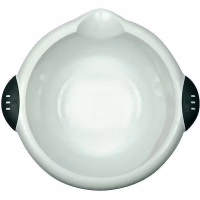 Cuvette ronde bimatière – 6 L – blanc