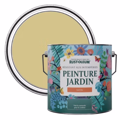 Peinture Verte pour Jardin et terrasse, Finition Satinée – RUST-OLEUM – Wasabi 2,5 L
