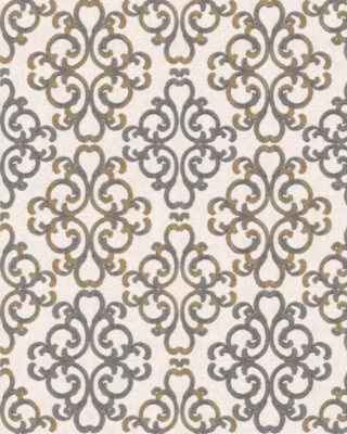 EDEM 85037BR33 Papier peint baroque texturé accents métalliques 5,33 m2