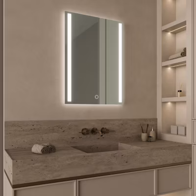 Miroir salle de bain LOMAZOO Phoenix avec LED 80 x 60 cm
