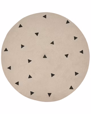 Tapis enfant DURG Beige 140 cm Coton