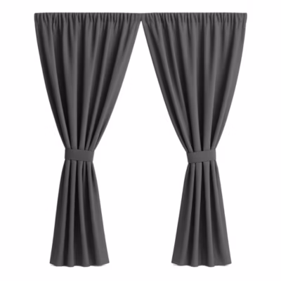 Rideaux D&rsquo;extérieur 2x155x240cm Anthracite, Rideau pour Pergola, Rideau Exterieur pour Terrasse, Rideau pour Balcon