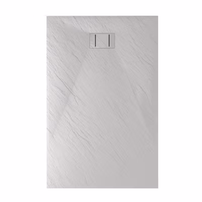 Bac à douche 80x90x2,6 CM Rectangulaire Blanc Effet Pierre mod. Blend