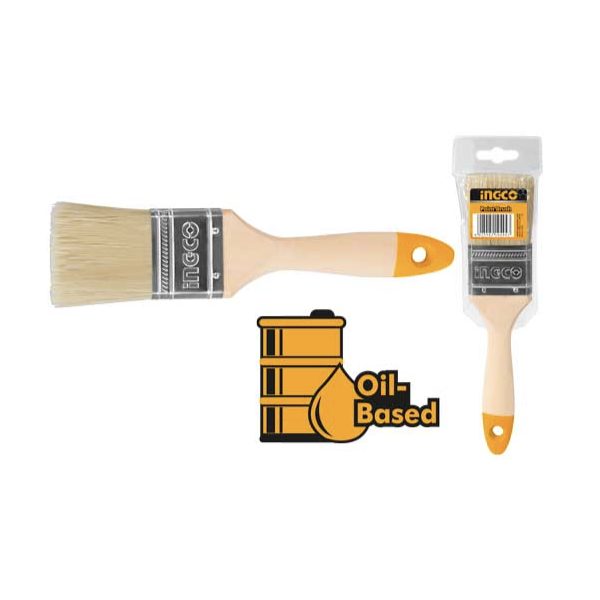 Pinceau en bois largeur 51mm pour peinture à huile