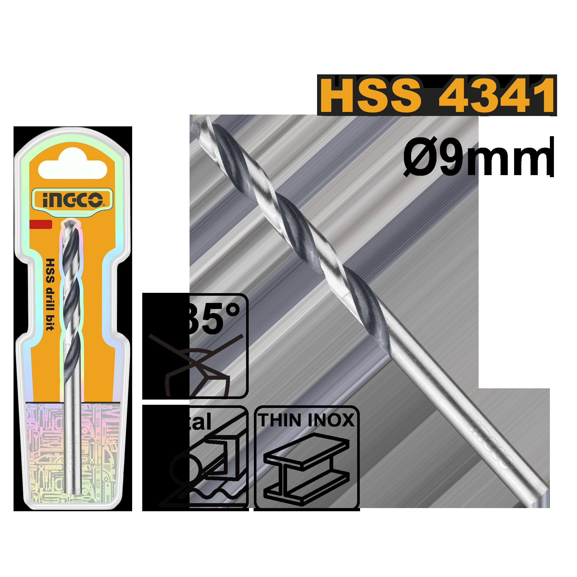Foret 9.0mm HSS 4341