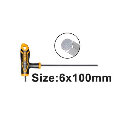 Clé hexagonale à poignée en T 6x150mm
