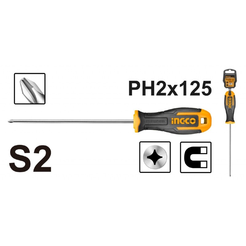 Tournevis Phillips PH2 D: 6mm L:125