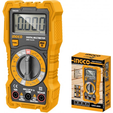 Multimètre Digital LCD 220v DM200