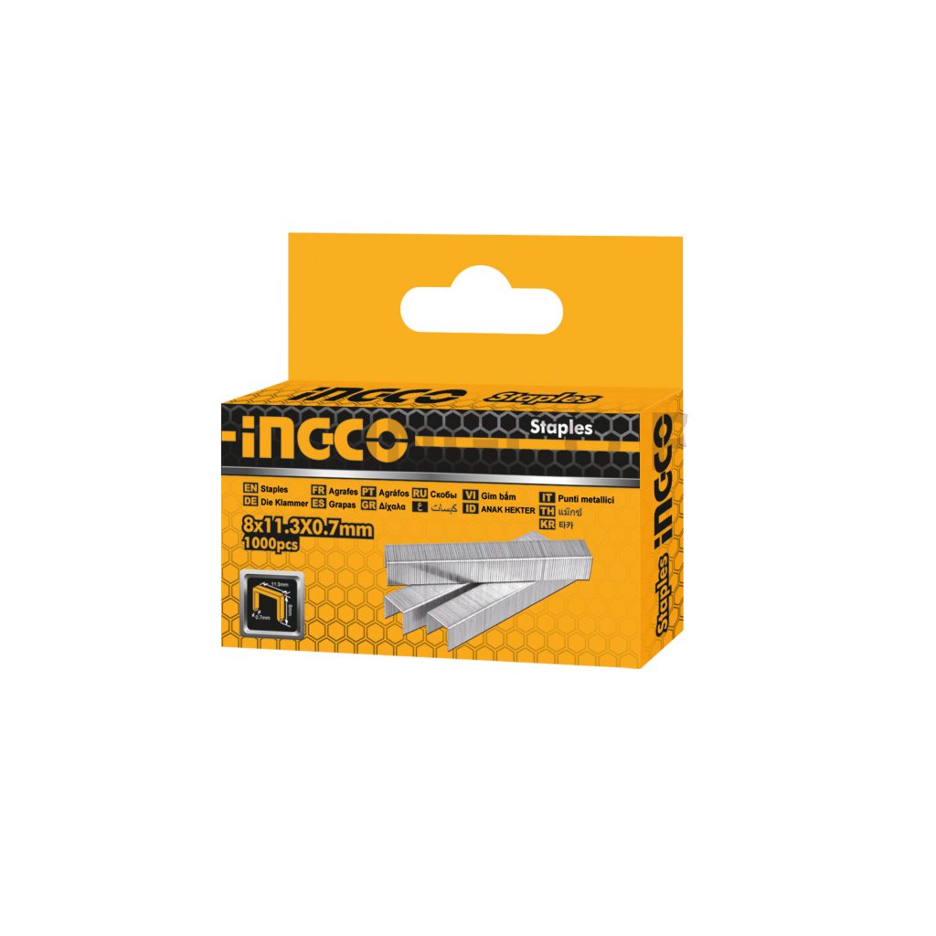 BOITE AGRAFE 1000PCS INGCO 10MM 0.7MM HSG1403