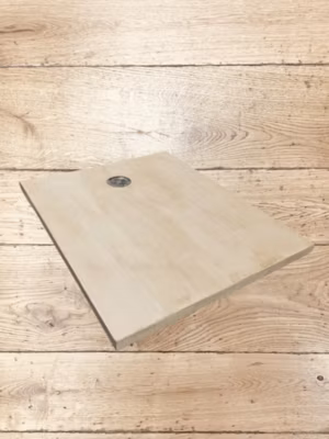 Receveur de douche en béton fibré cimenté ,effet bois 100×90 , fabriqué artisanalement en France par Gakeal