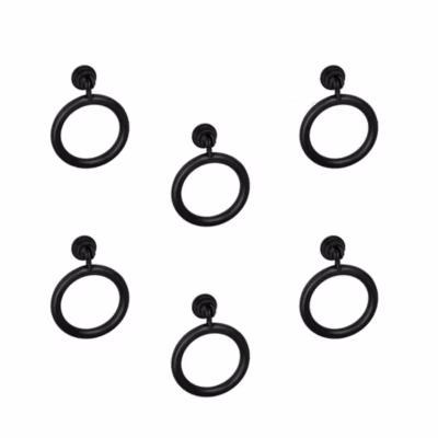 6 Un. poignées de meuble anneau  noir rouille tiroir  classique – diamètre 60MM