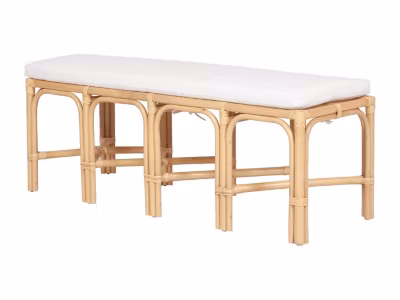 Banc en rotin – Coloris : Naturel – LUMANIO