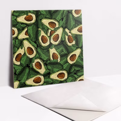 Carreaux vinyle Tulup 30×30 cm avocat vert 9 pcs