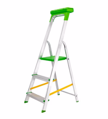 Escabeau pliable 3 marches Marchepied léger en aluminium 150 kg 62 cm Safetool