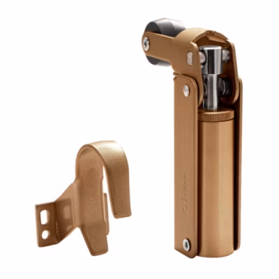 Frein de rétention force 60 N en aluminium anodisé bronze pour porte jusquà 40 KG