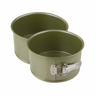Lot de 2 moules à gâteaux 18/18 cm en acier Zenker Green Vision