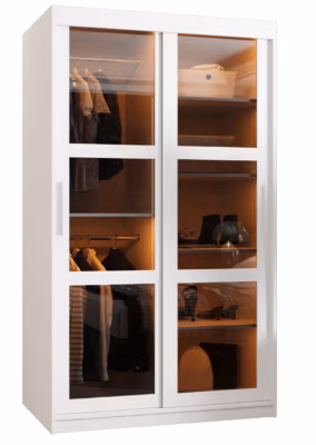 Armoire Dome a portes coulissantes H. 200 x L. 100 x P. 62 2 portes