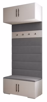 Armoire haute pour le hall  Inova 3 100/47/236,7 (blanc/noir)