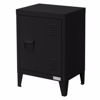 Armoire de Classement, 40 x 30 x 57,5 cm, Noir, en Acier