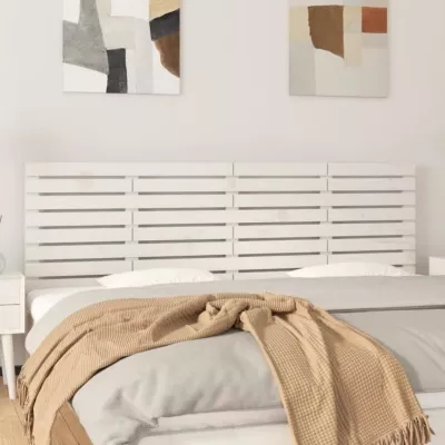 824749 vidaXL Tête de lit murale Blanc 166x3x63 cm Bois massif de pin