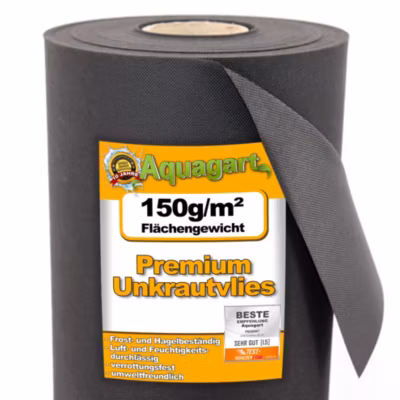 90 m² film de paillage, toile de paillage anti-mauvaises herbes 150 g 1,2 m Aquagart