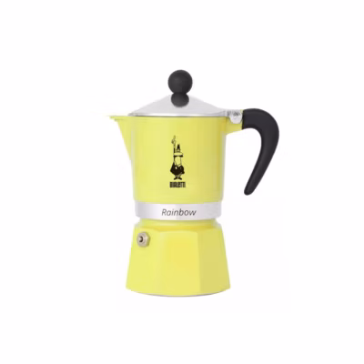 Cafetière italienne 6 tasses jaune pastel Bialetti 0006538 rainbow
