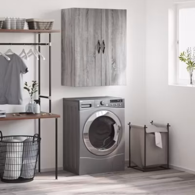 vidaXL Armoire murale sonoma gris 69,5x34x90 cm bois d&rsquo;ingénierie 834984