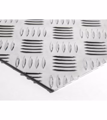 Plaque Aluminium Strié, ép. 2/3mm, Hauteur 35cm x Largeur 120cm