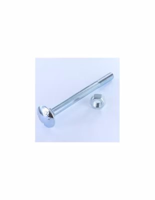 Boulon (vendu avec Ecrou) TRCC JAPY tête ronde collet carré M12X250 Filetage partiel Acier zingué – 1 pièce