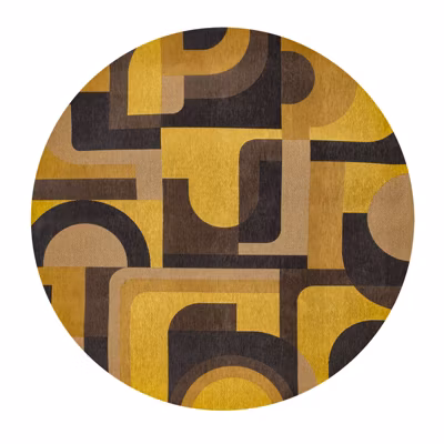 Tapis salon et chambre tissé plat YELLOW MEISTER 240×240 cm