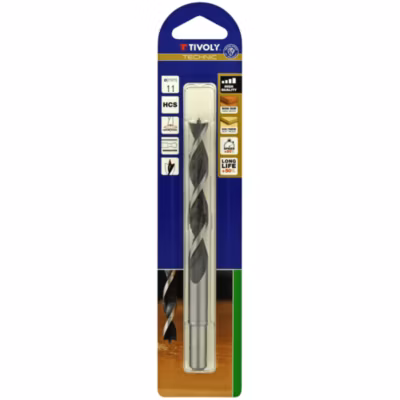 Foret bois 3 pointes -Queue cylindrique -Gradué SLRD: 11 / L: 142 / TIVOLY