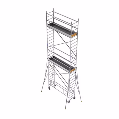 Echafaudage roulant alu – Hauteur de travail max 6.30m – ECS430T