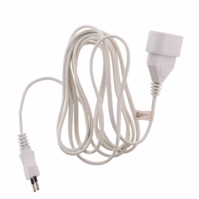 Rallonge 10m – HO3VVH2F 2×0,75mm² 6A – blanc – Zenitech